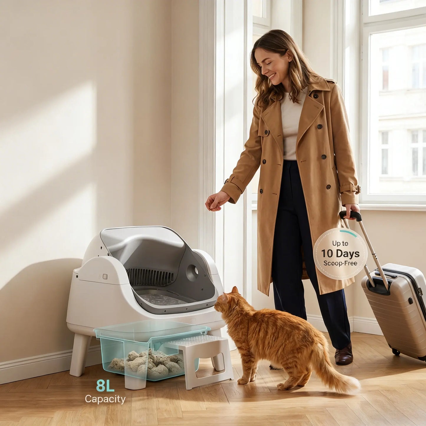 PetPivot AutoScooper 12 Lite Automatic Cat Litter Box