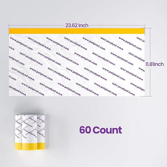 AutoScooper 11 by PetPivot Waste Bags for Automatic Litter Boxes, 60-Pack